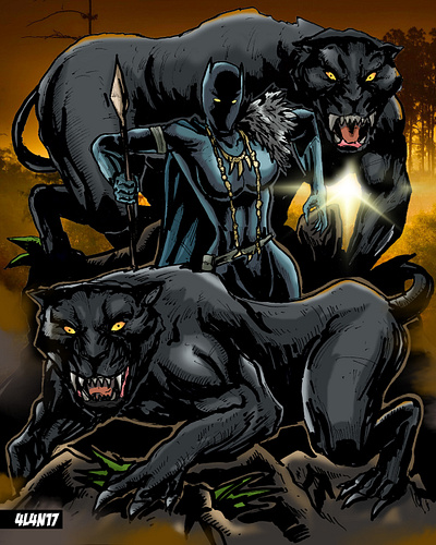 Black Panther (Cass Cain) - Marvel Comics artist artwork black panther character illustration comic artist comic style design drawing illustration marvel marvel comics