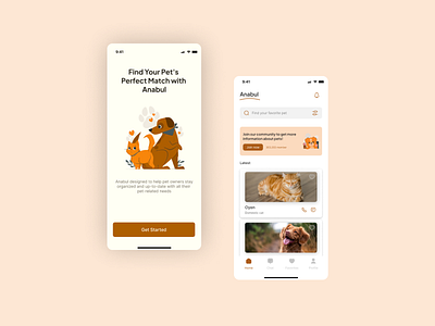 Anabul - Pet App mobileapp mobiledesign pet petapp vet