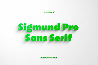 Free Sigmund Pro Sans Serif Font font free font sans serif sans serif font