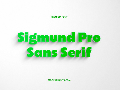 Free Sigmund Pro Sans Serif Font font free font sans serif sans serif font