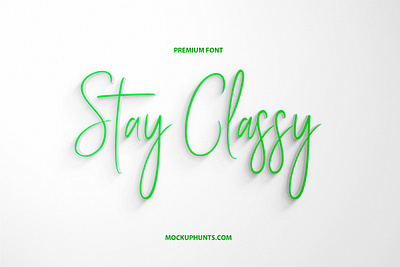 Free Stay Classy Script Font font free font freebie script font