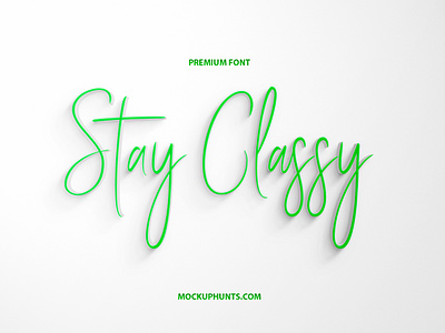 Free Stay Classy Script Font font free font freebie script font