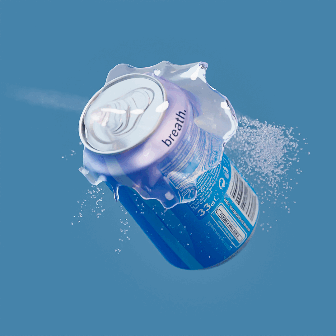 Take a breath 3d 3ddesign b3d blender can motion graphics product design soda