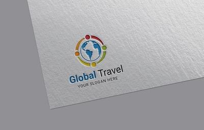 Global Travel logo social social media