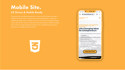 Mobile Site Design & Dev branding design digital identity dribbble elementor pro featured front end graphic design ui web design wordpress