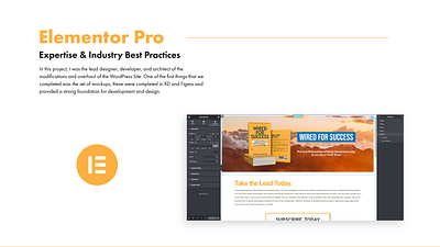 Elementor Pro Site Design backend branding cms css design dribbble elementor pro featured front end graphic design html web design website wordpress