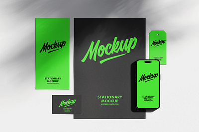 Free Clean Stationery Mockup branding download mockup free free mockup mockup psd mockup stationery stationery mockup