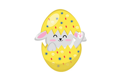 Cute Bunny Egg adobe illustrator colorful cute design easter egg graphic design illustration