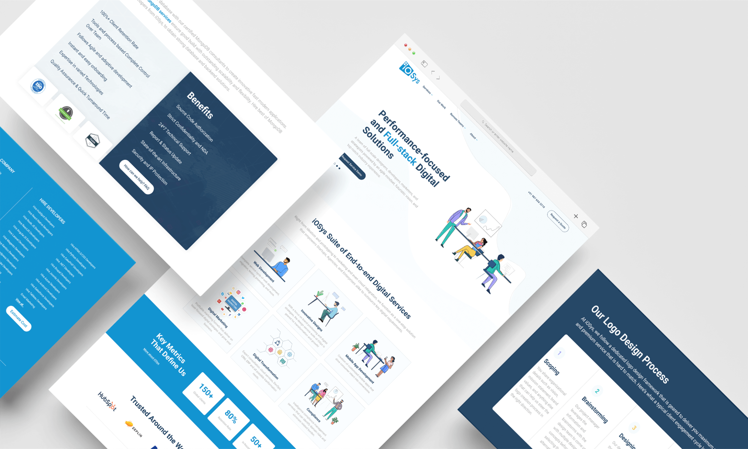 IOsys - Website Design design hubspot icons logo ui uiux website design