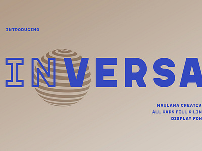 Inversa Display Sans Font animation branding design font fonts graphic design illustration logo nostalgic ui