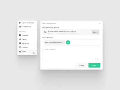 Daily UI: Share app design flat minimal ui ux