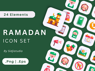 Ramadan Icon set design graphic design icon illustration islamic eid islamic praying logo ramadan