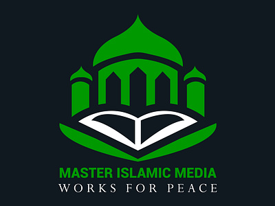 MASTER ISLAMIC MEDIA LOGO branding circle logo circle type logo design elegant logo design eye catchy logo graphic design illustration logo