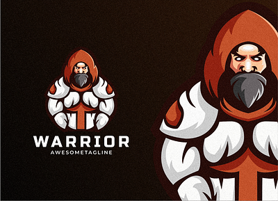 Warrior Mascot Logo Design branding colorful design graphic design illustration logo mascot warrior