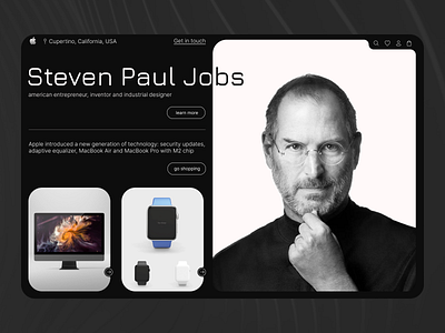 Steven Jobs branding graphic design logo ui