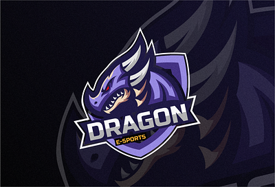 Dragon E-sport Logo Design branding colorful design dragon esport graphic design illustration logo mascot