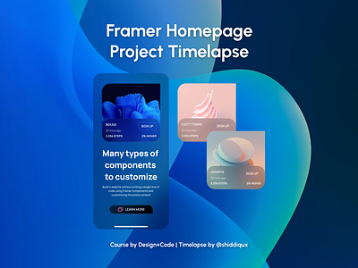 Framer Homepage Project Timelapse