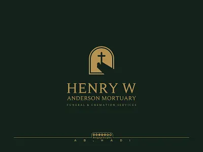 Funeral And Cremation Service Logo ab hadi anderson brand branding christian cremation design funeral graphic design henry w illustration logo logo design modern logo mortuary religion service logo to bury vector