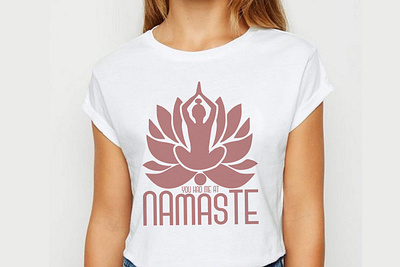 namaste t-shirt design Upwork-https://www.upwork.com/freelancer custom custom t shirt design graphic design namaste namaste yoga shirt t shirt typography yoga shirt