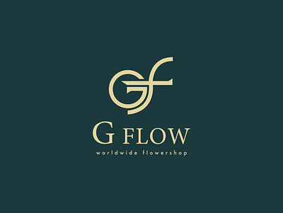 Gflow Flowershop logo branding design dubai flowers flowershop flowershop logo logo luxary