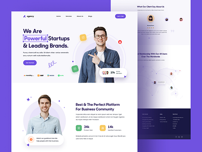 Branding Agency Landing Page ads agency agency landing page agency website creative agency digital agency digital marketing engagement homepage landing page marketing marketing landing page marketing site marketing website promotion ui ux web website