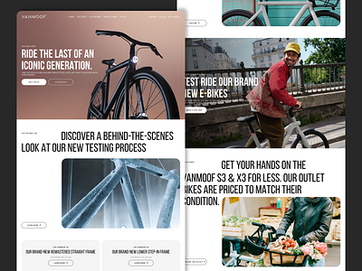 VanMoof design ui ux uxui web website