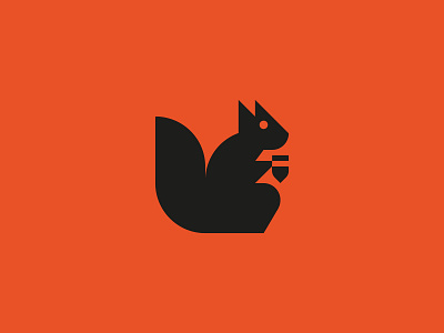 Squirrel brand branding design flat geometric graphic design illustration logo logodesign logotype squirrel ui vector