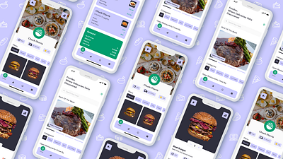 Food App app design figma mobile mobile ui ui