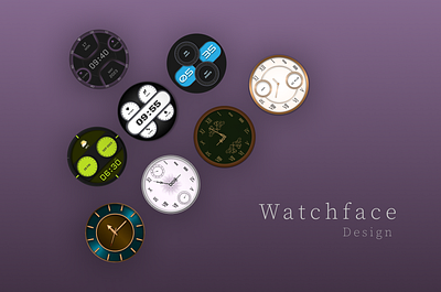 Watchface Design design graphic design illustration ui ux vector