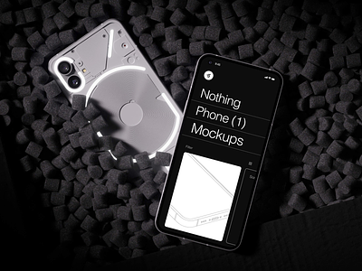 Nothing Phone Mockups android design download mockup phone psd sketch