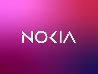NOKIA branding design illustrator letter lettering letters logo nokia type typo vector