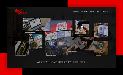 Full screen website design and development graphic design ui website