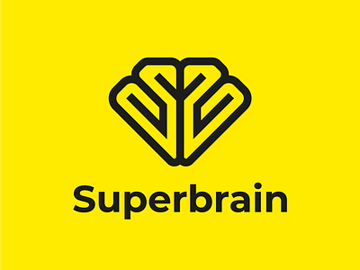 Super brain online school brain brand clean creative design genius graphic design human illustration learning logo logotype mark mind neuron online school super symbol vector