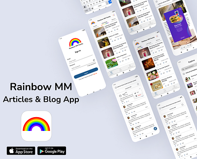 Rainbow MM app design mobile mobileapp ui ux