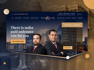 Law branding design landingpage photoshop ui web web design