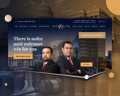 Law branding design landingpage photoshop ui web web design