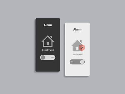 Daily UI #015 - On/Off Switch alarm alarm app app app design challenge daily ui 015 daily ui 15 dailyui dailyui 015 dailyui015 dailyui15 dailyuichallenge on and off onoff switch switch ui