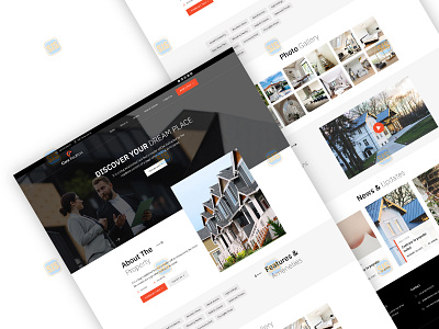 Landing page design for Real Estate Firm "Core Realtors" buy house clean design firm landing page minimal property property management real estate real estate agency real estate agent realtor rent single property landing page ui web website