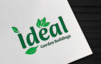 Ideal Garden Buildings brand identity branding design illustration illustrator logo logo design logodesign ui vector