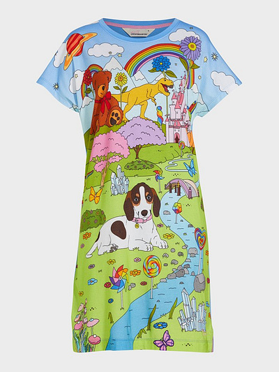 Somewhere Over the Rainbow X Fionna Fernandes children clothing fantasy festival graphic line and color outdoors rainbow