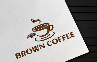 Brown Coffee brand identity branding design illustration illustrator logo logo design logodesign ui vector