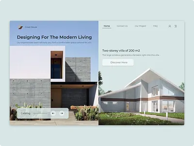 Modern House app branding building design home house house maket maket modern modern living ui ux