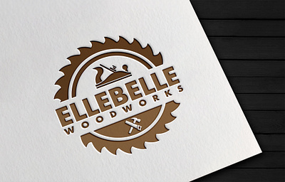 ElleBelle Woodworks brand identity branding design illustration illustrator logo logo design logodesign ui vector