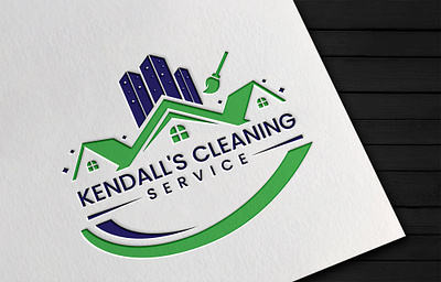 Kendall's Cleaning Service 1 brand identity branding design illustration illustrator logo logo design logodesign ui vector