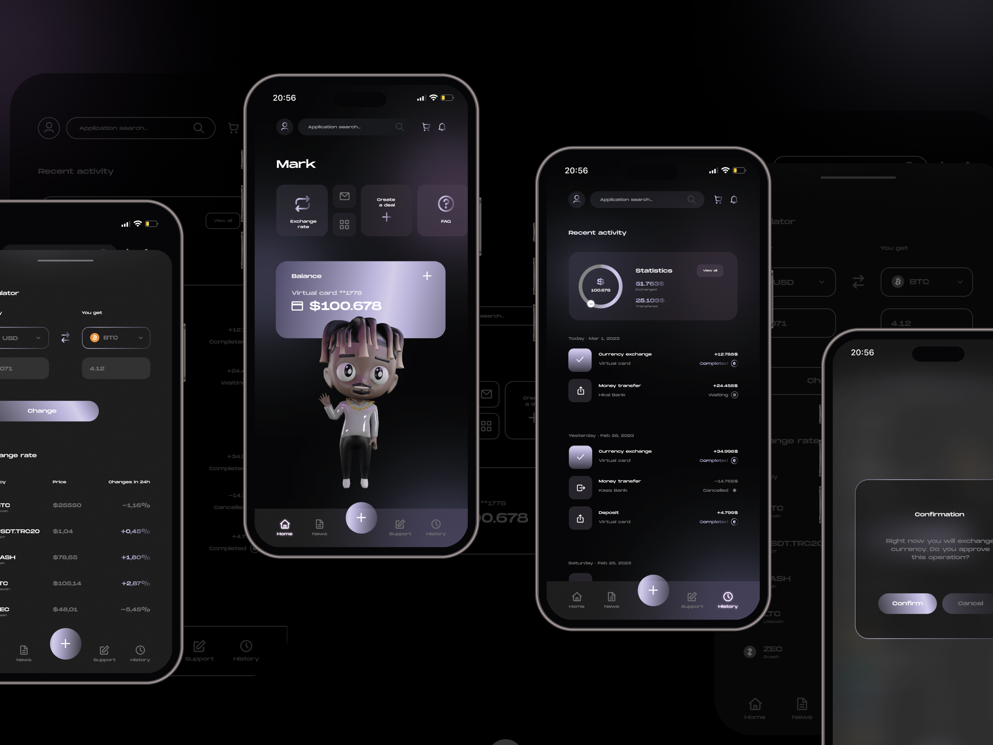 Currency Exchange Service 3d 3d modeling app app design app development branding branding identity figma ui ui design user interface ux ux design uxui web web design web development website website design website development