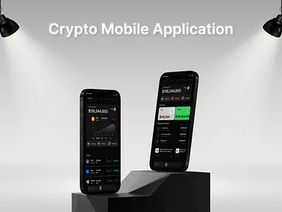 Crypto Mobile Application app design mobile ui ux