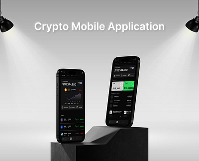 Crypto Mobile Application app design mobile ui ux