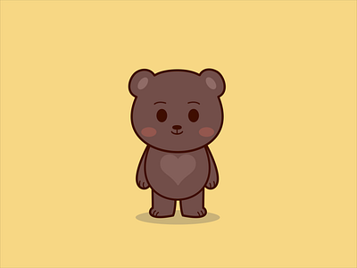 Waving Bear animal animals animation bear cartoon cute gif illustration lottiefiles motion graphics sticker
