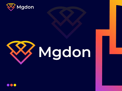 Mgdon Logo brand brand design brandidentity branding design excellent graphic design inspirations inspire instagram lettering lettermark letters logo logo designer san sanjidanipu160 ui vector