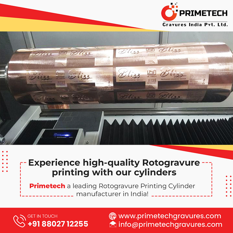 Rotogravure printing cylinder suppliers in india by Primetech on Dribbble